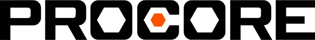 Centered orange geometric logo on a black background.